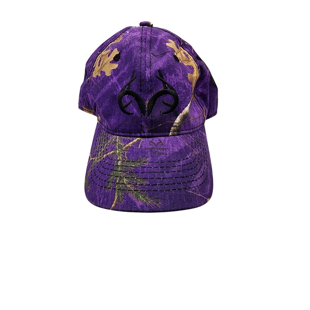 Realtree Purple Camouflage Baseball‎ Cap Embroidered Logo Adjustable Hat Womens